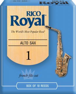 Rico Royal Alto Saxophone Reeds Strength 1 Box of 10