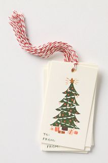 Christmas Tree Gift Tags   Anthropologie