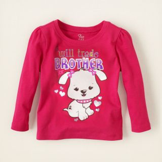 baby girl   puppy graphic tee  Childrens Clothing  Kids Clothes 