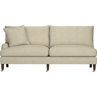 Essex Left Arm Sectional Sofa with Casters in Chairs  Crate and 