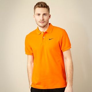 Nike Orange pique polo shirt  