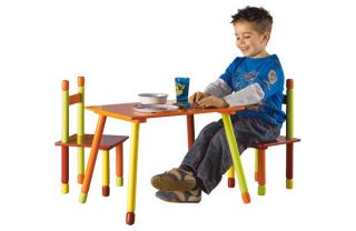 Childrens Colourful Table and 2 Chairs. from Homebase.co.uk 