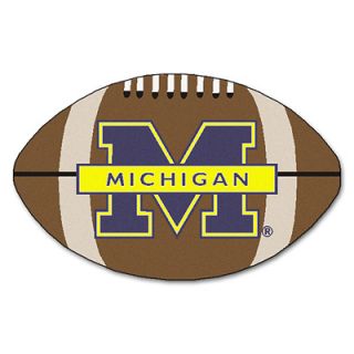 FANMATS University of Michigan Football Rug  Meijer