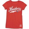 adidas Varsity Selection T Shirt   Womens   Nebraska   Red / White
