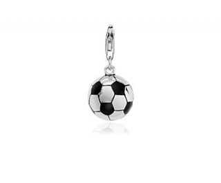 Soccer Ball Charm in Sterling Silver  Blue Nile