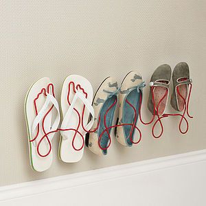 Footprint Wire Shoe Rack   gifts for her