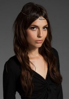 HOUSE OF HARLOW Three Strand Evil Eye Head Piece in Gold at Revolve 