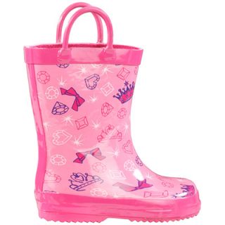 Capelli Toddler Girls Rubber Rain Boots   Princess  Meijer