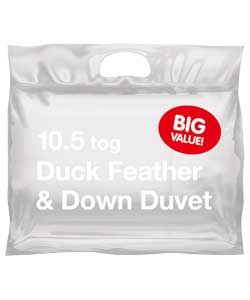 Living Duck Feather and Down 10.5 Tog Duvet   Kingsize. from Homebase 
