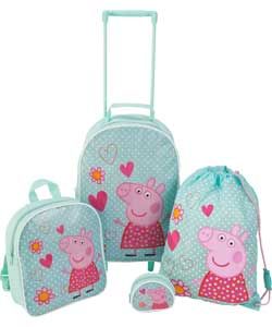 Peppa Pig 4 Piece Childrens Luggage Set. from Homebase.co.uk 
