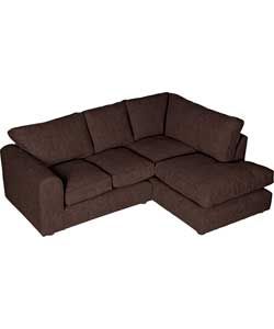 Cindy Right Hand Corner Sofa Group   Chocolate. from Homebase.co.uk 