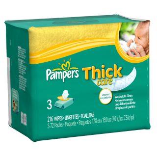 Pampers Thick Care Unscented Baby Wipes Refill 216ct.   Best Price