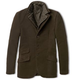 Aspesi Moleskin Jacket with Detachable Quilted Lining  MR PORTER