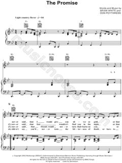 Image of The Martins   The Promise Sheet Music   Download & Print
