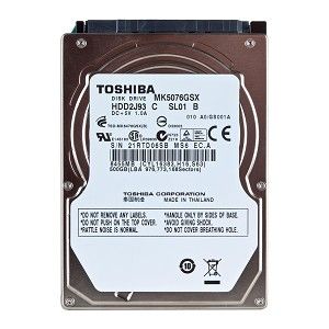 Toshiba MK5076GSX 500GB SATA/300 5400RPM 8MB 2.5 Hard Drive Toshiba 