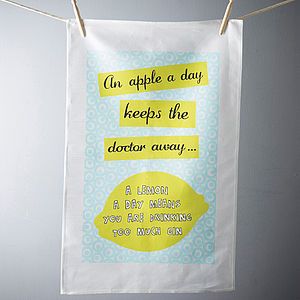 An Apple A Day Tea Towel   for the foodie