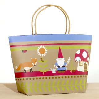 Kraft Fox & Gnome Market Gift Bag  World Market