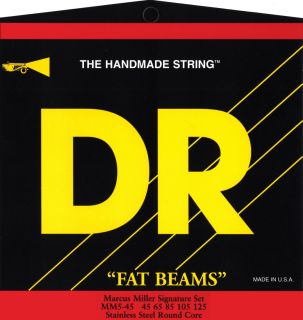 DR Strings MM5125 Fat Beam Marcus Miller 5 String Electric Bass 
