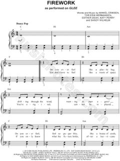 Image of Katy Perry   Firework Sheet Music (Easy Piano)   Download 