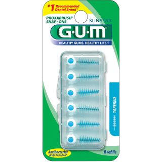 GUM Proxabrush Snap On Tapered Refills 8 ct   