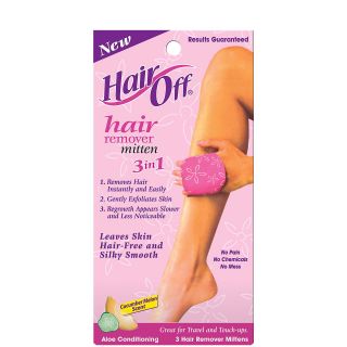 Hair Off Hair Removal Mitten    3 ct.   