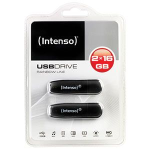 Intenso 2 Pack of 16GB USB Flash Drives  Standard & Micro  Maplin 