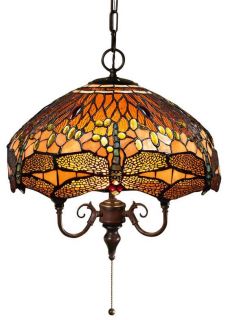 Oyster Bay Dragonfly Pendant   Tiffany style Lamps   Lighting 