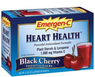 Emergen C Heart Health Drink Mix, Black Cherry   