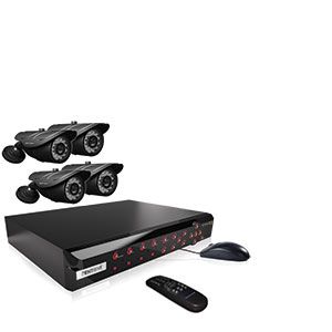 Channel 500GB Network DVR with 4x Night Vision Cameras and Smart 