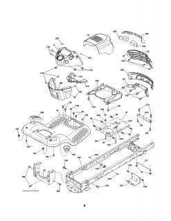 POULAN Tractor Schematic diagram Parts  Model PXT195G42 (96046002200 