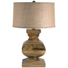 Country   Cottage, Wood Table Lamps By  