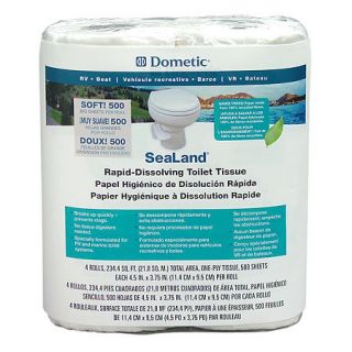 SeaLand Rapid Dissolving 1 Ply Toilet Tissue 4 rolls   