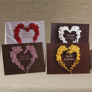 9683   Heart Of Roses Personalized Greeting Card   All 4 Designs