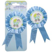 Bulk Blue Baby Boy! Baby Shower Award Ribbons, 6½ at DollarTree 