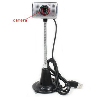 3MP TV Set Style USB HD Flexible Neck PC Webcam Web Camera   Tmart 