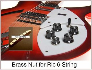 AxeMasters SLOTTED FINISHED BRASS NUT Rickenbacker Ric Series 300 330 