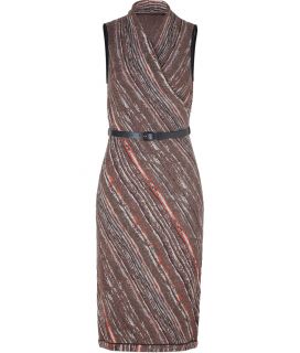 Missoni Truffle/Saffron Metallic Belted Knit Dress  Damen  Kleider 