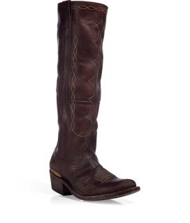 Golden Goose The New Jessie Dark Brown Vintage Cowboy Boots  Damen 