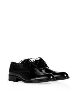 Jil Sander Black Glazed Leather Shoes  Damen  Schuhe  