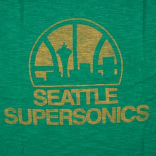 Seattle SuperSonics 47 Brand Vintage Scrum Tee   Kelly Green 