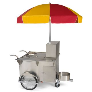 The Authentic New York Hot Dog Vendor Cart   Hammacher Schlemmer 