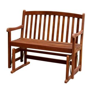 Person Outdoor Glider Bench at Brookstone—Buy Now