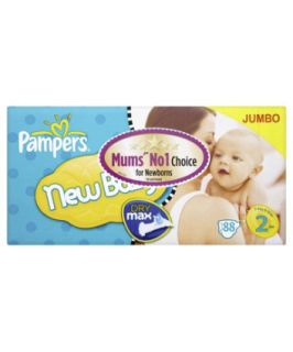 Pampers New Baby Mini Size 2 Nappies 80 Pack   (6 13lbs/3 6kg 