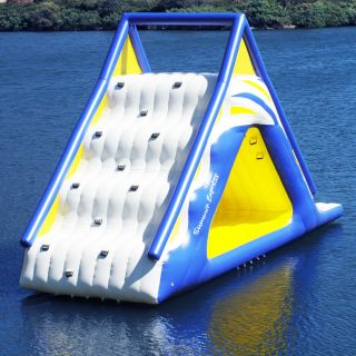 The Gigantic Water Play Slide   Hammacher Schlemmer 
