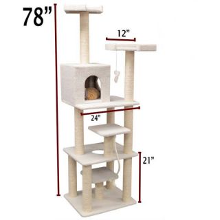 Bungalow Cat Castle Cat Playground at Brookstone—Buy Now