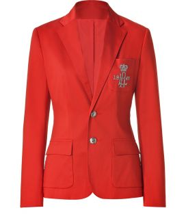 Polo Ralph Lauren Red Hibiscus Cotton Sateen Jacket  Damen  Jacken 