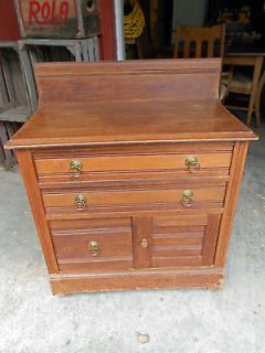 Late 1800s Antique Walnut Wash Stand
