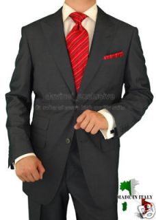 GINO VALENTINO $1798 MENS SUIT WOOL 2013PL2 CHARCOAL 40S