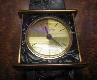 70S Triumphe Mini Grandfather Clock Face Watch Mint