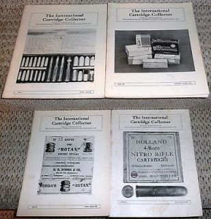 Lot of 4 issues The International Cartridge Collector magazine 1982 